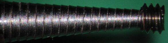 Thread basket on red stripe tool