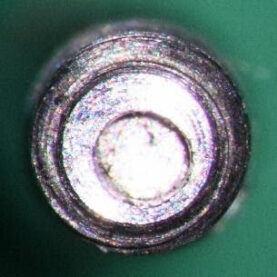 End concentricity of .8mm hole