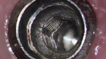 Side view of internal broach